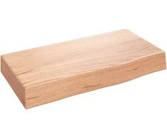 Sieninė lentyna, šviesiai ruda, 40x20x6cm, ąžuolo masyvas