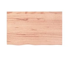Sieninė lentyna, šviesiai ruda, 80x50x(2-6)cm, ąžuolo masyvas