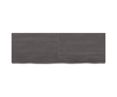 Sieninė lentyna, tamsiai ruda, 120x40x(2-6) cm, ąžuolo masyvas