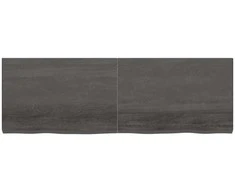 Sieninė lentyna, tamsiai ruda, 180x60x(2-6) cm, ąžuolo masyvas