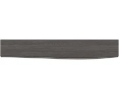 Sieninė lentyna, tamsiai ruda, 60x10x2 cm, ąžuolo masyvas