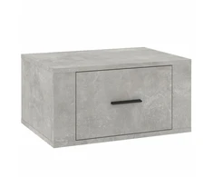 Sieninė naktinė spintelė, betono pilka, 50x36x25cm