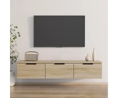 TV staliukas Sieninė spintelė, ąžuolo, 102x30x20cm, apdirbta mediena