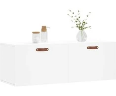 Sieninė spintelė, balta, 100x36,5x35cm, apdirbta mediena