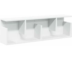 Sieninė spintelė, baltos spalvos, 100x20x30cm, apdirbta mediena