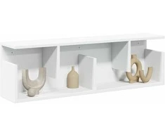 Sieninė spintelė, baltos spalvos, 100x20x30cm, apdirbta mediena