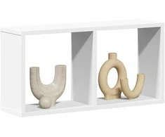 Sieninė spintelė, baltos spalvos, 60x16x30cm, apdirbta mediena