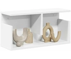 Sieninė spintelė, baltos spalvos, 60x20x30cm, apdirbta mediena