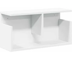 Sieninė spintelė, baltos spalvos, 60x20x30cm, apdirbta mediena