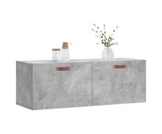 Sieninė spintelė, betono pilka, 100x36,5x35cm, apdirbta mediena