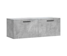Sieninė spintelė, betono pilka, 100x36,5x35cm, apdirbta mediena