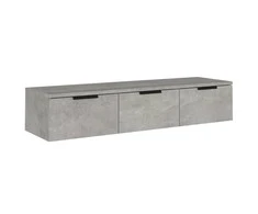 TV staliukas Sieninė spintelė, betono pilka, 102x30x20cm, apdirbta mediena