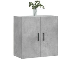 Sieninė spintelė, betono pilka, 60x31x60cm, apdirbta mediena