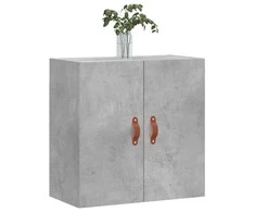 Sieninė spintelė, betono pilka, 60x31x60cm, apdirbta mediena