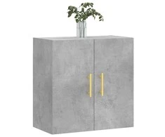 Sieninė spintelė, betono pilka, 60x31x60cm, apdirbta mediena