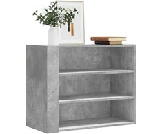 Sieninė spintelė, betono pilka, 75x35x60cm, apdirbta mediena