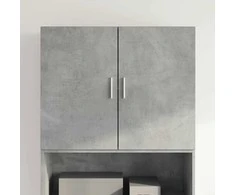 Sieninė spintelė, betono pilka, 80x42,5x64cm, apdirbta mediena