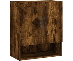 Sieninė spintelė, dūminio ąžuolo, 60x31x70cm, apdirbta mediena