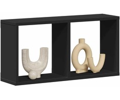 Sieninė spintelė, juodos spalvos, 60x16x30cm, apdirbta mediena