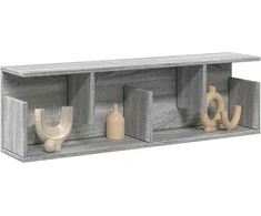 Sieninė spintelė, pilka ąžuolo, 100x20x30cm, apdirbta mediena