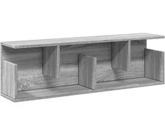 Sieninė spintelė, pilka ąžuolo, 100x20x30cm, apdirbta mediena