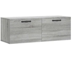 Sieninė spintelė, pilka ąžuolo, 100x36,5x35cm, apdirbta mediena