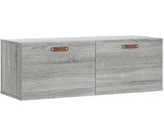 Sieninė spintelė, pilka ąžuolo, 100x36,5x35cm, apdirbta mediena