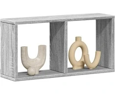 Sieninė spintelė, pilka ąžuolo, 60x16x30cm, apdirbta mediena