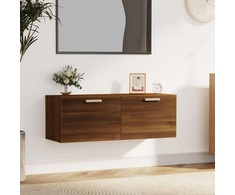 Sieninė spintelė, ruda ąžuolo, 100x36,5x35cm, apdirbta mediena