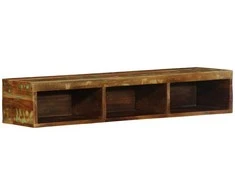 Sieninė televizoriaus spintelė, 100x30x19cm, perdirbta mediena