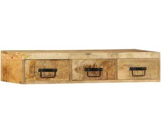Sieninė televizoriaus spintelė, 100x30x19cm, mango mediena