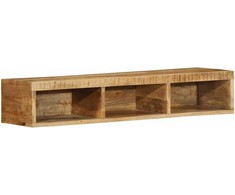 Sieninė televizoriaus spintelė, 100x30x19cm, mango mediena