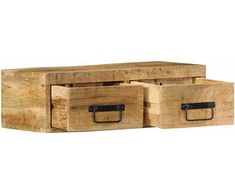 Sieninė televizoriaus spintelė, 60x30x19cm, mango mediena