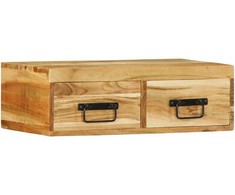 Sieninė televizoriaus spintelė, 60x30x19cm, akacija