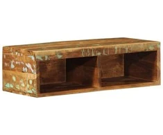 Sieninė televizoriaus spintelė, 60x30x19cm, perdirbta mediena