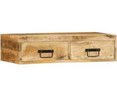 Sieninė televizoriaus spintelė, 80x30x19cm, mango mediena