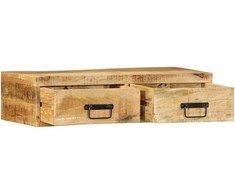 Sieninė televizoriaus spintelė, 80x30x19cm, mango mediena