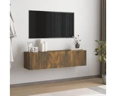 TV staliukas Sieninė televizoriaus spintelė, ąžuolo, 120x30x30 cm, mediena