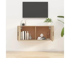 TV staliukas Sieninė televizoriaus spintelė, ąžuolo, 100x34,5x40cm