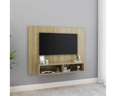 TV staliukas Sieninė TV spintelė, ąžuolo, 120x23,5x90cm, apdirbta mediena