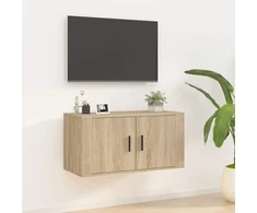 TV staliukas Sieninė televizoriaus spintelė, ąžuolo, 80x34,5x40cm