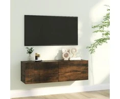 TV staliukas Sieninė televizoriaus spintelė, ąžuolo, 100x30x30 cm, mediena