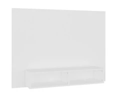 TV staliukas Sieninė TV spintelė, balta, 120x23,5x90cm, apdirbta mediena