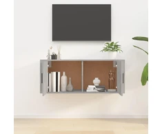 TV staliukas Sieninė televizoriaus spintelė, betono pilka, 100x34,5x40cm