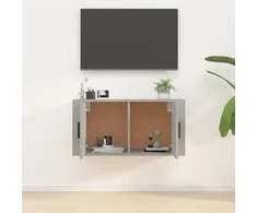TV staliukas Sieninė televizoriaus spintelė, betono pilka, 80x34,5x40cm