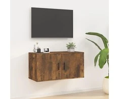 TV staliukas Sieninė televizoriaus spintelė, dūminio ąžuolo, 80x34,5x40cm