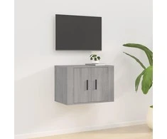 TV staliukas Sieninė televizoriaus spintelė, pilka ąžuolo, 57x34,5x40cm