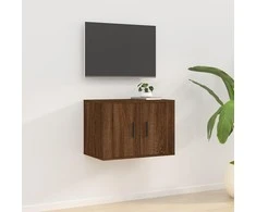 TV staliukas Sieninė televizoriaus spintelė, ruda ąžuolo, 57x34,5x40cm