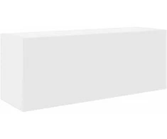 Sieninė vonios kambario spintelė, baltos, 80x25x30cm, mediena