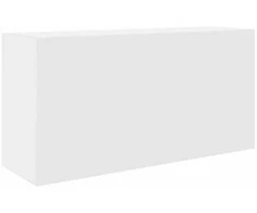 Sieninė vonios kambario spintelė, baltos, 80x25x40cm, mediena